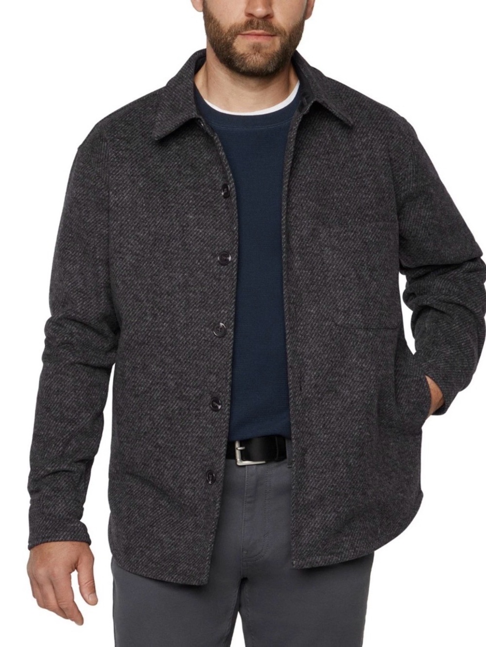 Banana Republic - Men’s Button Up Herringbone Shacket